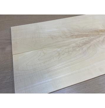 Клён Белый Явор, Волнистый заготовка на топ Смешанный ААА Волна А 8.3х160х525 мм - 2 шт. (книжкой)-4