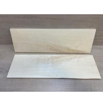 Клён Белый Явор, Волнистый заготовка на топ Смешанный ААА Волна А 8.3х160х525 мм - 2 шт. (книжкой)-5