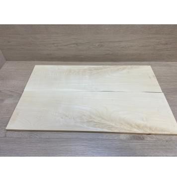 Клён Белый Явор, Волнистый заготовка на топ Смешанный ААА Волна А 8.3х160х525 мм - 2 шт. (книжкой)-8