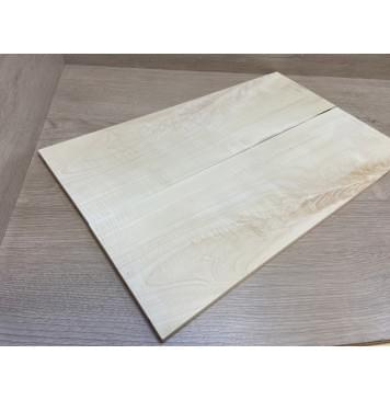 Клён Белый Явор, Волнистый заготовка на топ Смешанный ААА Волна А 8.3х160х525 мм - 2 шт. (книжкой)-9