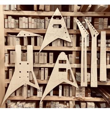 Jackson RR 7, Мензура 26.5", 24 лада, комплект для фрезеровки гитары, фанера 8мм-0