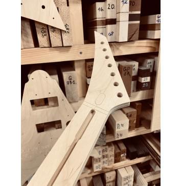 Jackson RR 7, Мензура 26.5", 24 лада, комплект для фрезеровки гитары, фанера 8мм-10