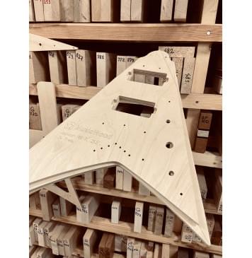 Jackson RR 7, Мензура 26.5", 24 лада, комплект для фрезеровки гитары, фанера 8мм-11