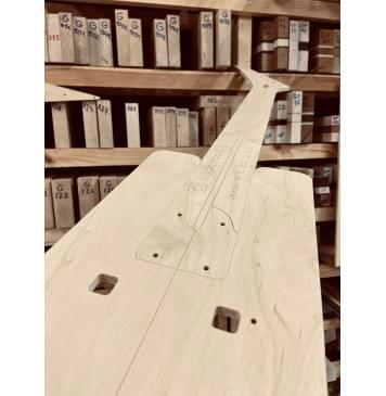 Jackson RR 7, Мензура 26.5", 24 лада, комплект для фрезеровки гитары, фанера 8мм-3