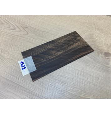 Эбен Чёрный (шлифованная) заготовка накладки на головку грифа Радиал АА 2х97х195 мм-0
