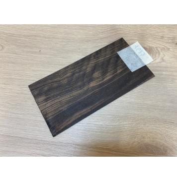 Эбен Чёрный (шлифованная) заготовка накладки на головку грифа Радиал АА 2х97х195 мм-2