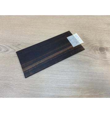 Эбен Чёрный  заготовка накладки на головку грифа Радиал АА 3.5х96х205 мм-1