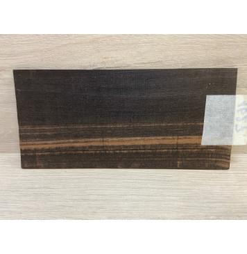 Эбен Чёрный  заготовка накладки на головку грифа Радиал АА 3.5х96х205 мм-3