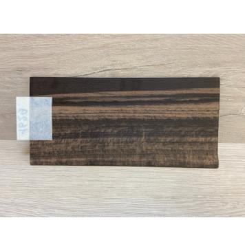 Эбен Чёрный (шлифованная) заготовка накладки на головку грифа Радиал АА 2х96х202 мм-2