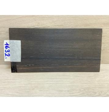 Эбен Чёрный (шлифованная) заготовка накладки на головку грифа Радиал АА 2х98х202 мм-2