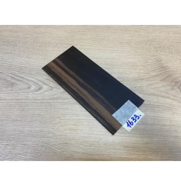 Эбен Чёрный (шлифованная) заготовка накладки на головку грифа Радиал АА 2.5х93х205 мм-1