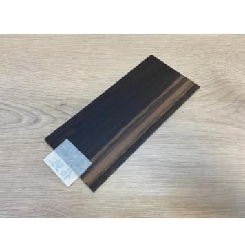Эбен Чёрный (шлифованная) заготовка накладки на головку грифа Радиал АА 2.5х93х205 мм-2