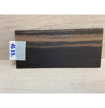 Эбен Чёрный (шлифованная) заготовка накладки на головку грифа Радиал АА 2.5х93х205 мм-0