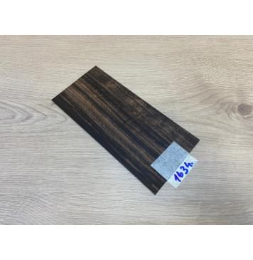 Эбен Чёрный (шлифованная) заготовка накладки на головку грифа Радиал АА 2х96х205 мм-1