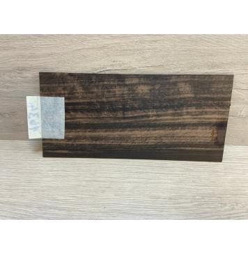 Эбен Чёрный (шлифованная) заготовка накладки на головку грифа Радиал АА 2х96х205 мм-2