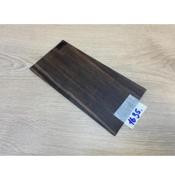 Эбен Чёрный заготовка накладки на головку грифа Радиал АА 3х98х200 мм-1