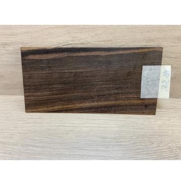 Эбен Чёрный заготовка накладки на головку грифа Радиал АА 3х98х200 мм-2