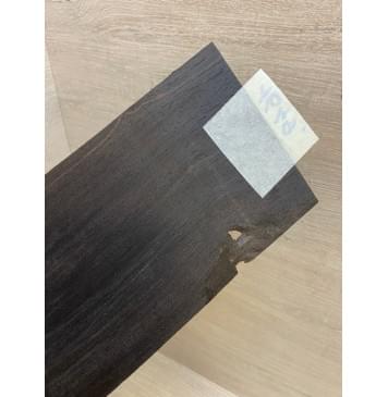 Эбен Чёрный заготовка накладки на головку грифа Радиал АА 1х97х198 мм (Уценка-скол)-2