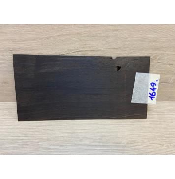 Эбен Чёрный заготовка накладки на головку грифа Радиал АА 1х97х198 мм (Уценка-скол)-3