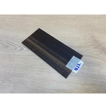 Эбен Чёрный (шлифованная) заготовка накладки на головку грифа Радиал ААА 3х95х205 мм-1