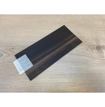 Эбен Чёрный (шлифованная) заготовка накладки на головку грифа Радиал ААА 3х95х205 мм-3