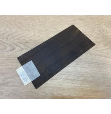 Эбен Чёрный (шлифованная) заготовка накладки на головку грифа Радиал АА 2х96х200 мм-2