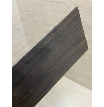 Эбен Чёрный (шлифованная) заготовка накладки на головку грифа Радиал АА 2х96х200 мм-4