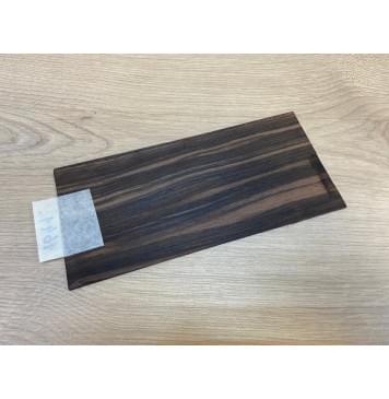 Эбен Чёрный (шлифованная) заготовка накладки на головку грифа Радиал АА 2.5х95х205 мм-2