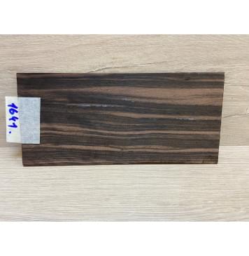 Эбен Чёрный (шлифованная) заготовка накладки на головку грифа Радиал АА 2.5х95х205 мм-0