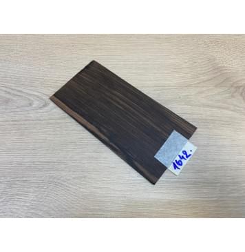 Эбен Чёрный (шлифованная) заготовка накладки на головку грифа Радиал АА 2.5х98х195 мм-3