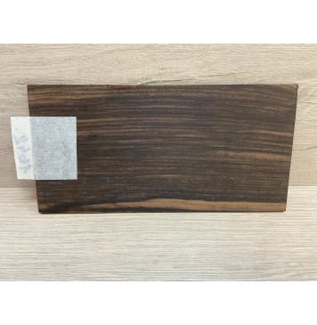 Эбен Чёрный (шлифованная) заготовка накладки на головку грифа Радиал АА 2.5х98х195 мм-4