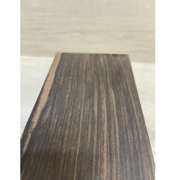 Эбен Чёрный (шлифованная) заготовка накладки на головку грифа Радиал АА 2.5х98х195 мм-2