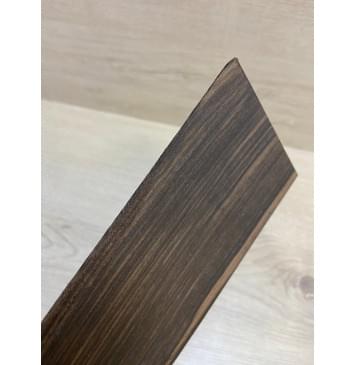 Эбен Чёрный (шлифованная) заготовка накладки на головку грифа Радиал АА 2.5х98х195 мм-5