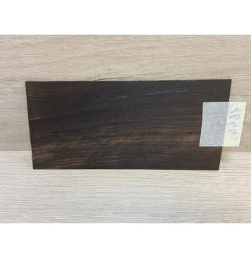 Эбен Чёрный Волнистый (шлифованная) заготовка накладки на головку грифа Радиал ААА Волна АА 2х97х205 мм-4