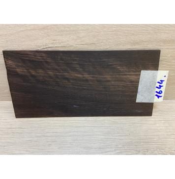 Эбен Чёрный Волнистый (шлифованная) заготовка накладки на головку грифа Радиал ААА Волна АА 2х97х205 мм-5