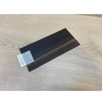 Эбен Чёрный (шлифованная) заготовка накладки на головку грифа Радиал ААА 2.5х96х205 мм-2