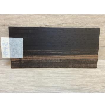 Эбен Чёрный (шлифованная) заготовка накладки на головку грифа Радиал ААА 2.5х96х205 мм-3