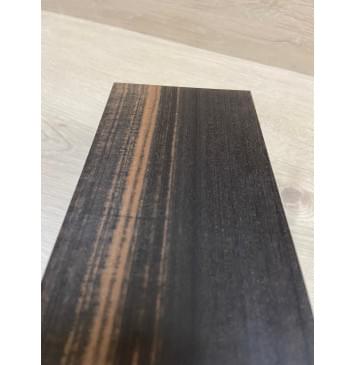 Эбен Чёрный (шлифованная) заготовка накладки на головку грифа Радиал ААА 2.5х96х205 мм-4