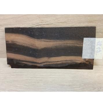 Эбен Чёрный (шлифованная) заготовка накладки на головку грифа Смешанный АА 1.2х98х208 мм-3