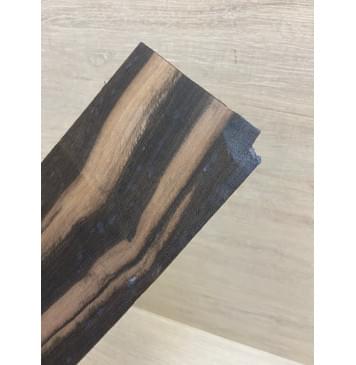 Эбен Чёрный (шлифованная) заготовка накладки на головку грифа Смешанный АА 1.2х98х208 мм-4