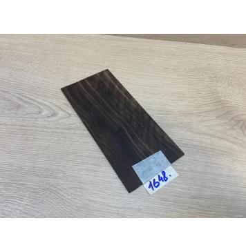 Эбен Чёрный (шлифованная) заготовка накладки на головку грифа Радиал АА 2.5х95х205 мм-1