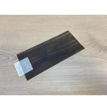 Эбен Чёрный (шлифованная) заготовка накладки на головку грифа Радиал АА 2.5х95х205 мм-2