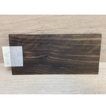 Эбен Чёрный (шлифованная) заготовка накладки на головку грифа Радиал АА 2.5х95х205 мм-3