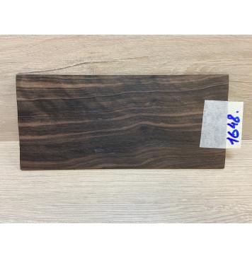 Эбен Чёрный (шлифованная) заготовка накладки на головку грифа Радиал АА 2.5х95х205 мм-0