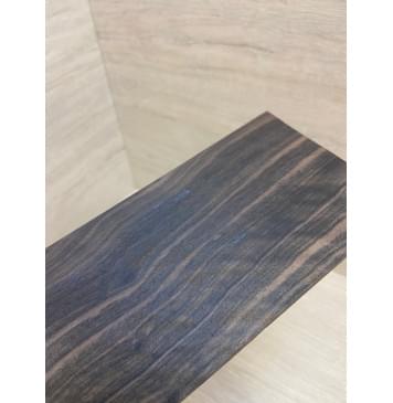 Эбен Чёрный (шлифованная) заготовка накладки на головку грифа Радиал АА 2.5х95х205 мм-4