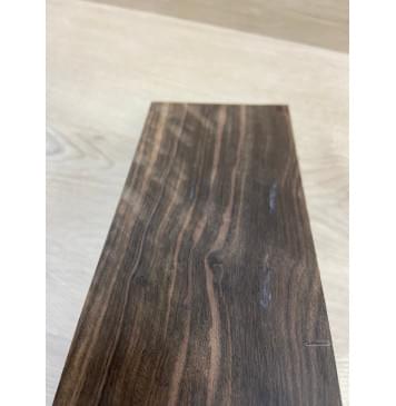 Эбен Чёрный (шлифованная) заготовка накладки на головку грифа Радиал АА 2.5х95х205 мм-5