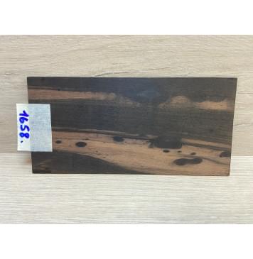 Эбен Чёрный (шлифованная) заготовка накладки на головку грифа Смешанный ААА 1.5х96х198 мм-3