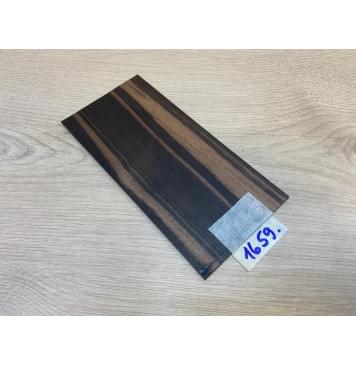 Эбен Чёрный заготовка накладки на головку грифа Радиал АА 3х96х200 мм-1