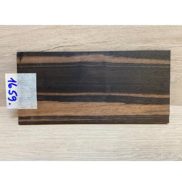 Эбен Чёрный заготовка накладки на головку грифа Радиал АА 3х96х200 мм-0