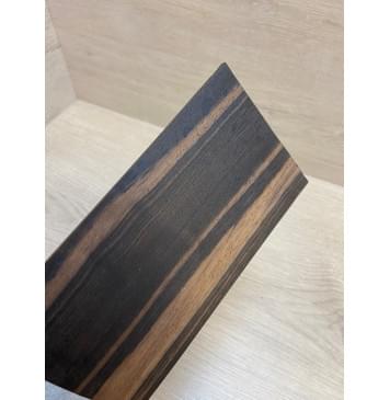 Эбен Чёрный заготовка накладки на головку грифа Радиал АА 3х96х200 мм-4